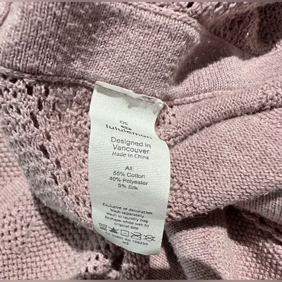 Lululemon Find Your Light Wrap- One Size 
Heathered Vintage Mauve - Picture 8 of 9